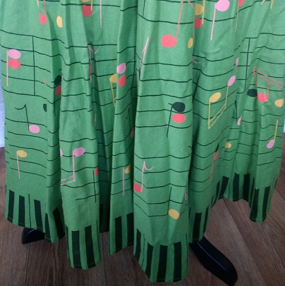 Anthropologie Beautiful 🎹 Piano/Music Skirt - Picture 6 of 7
